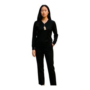 Talbots Women’s Black V-Neck Sweater